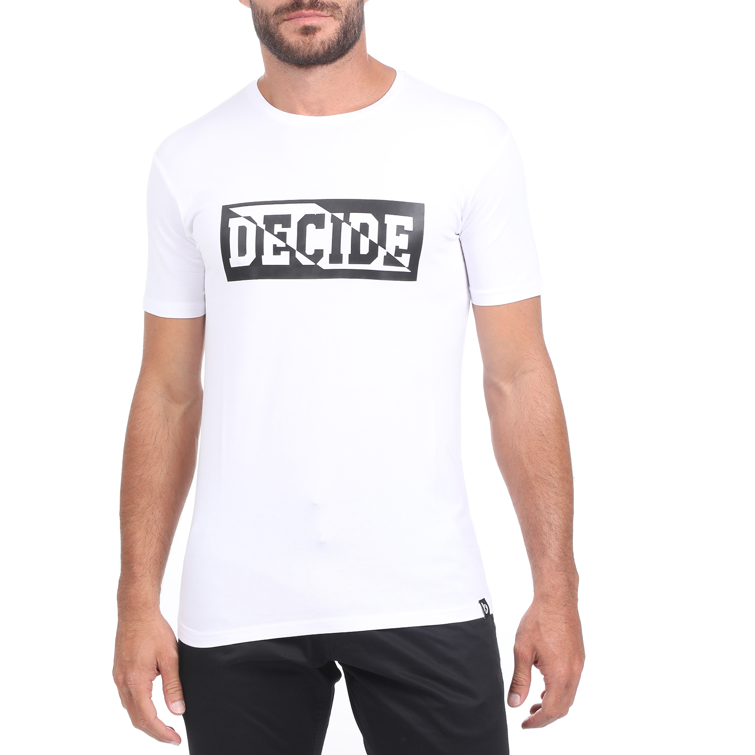 Ανδρικά/Ρούχα/Μπλούζες/Κοντομάνικες BATTERY - Ανδρικό t-shirt BATTERY MODAL λευκό