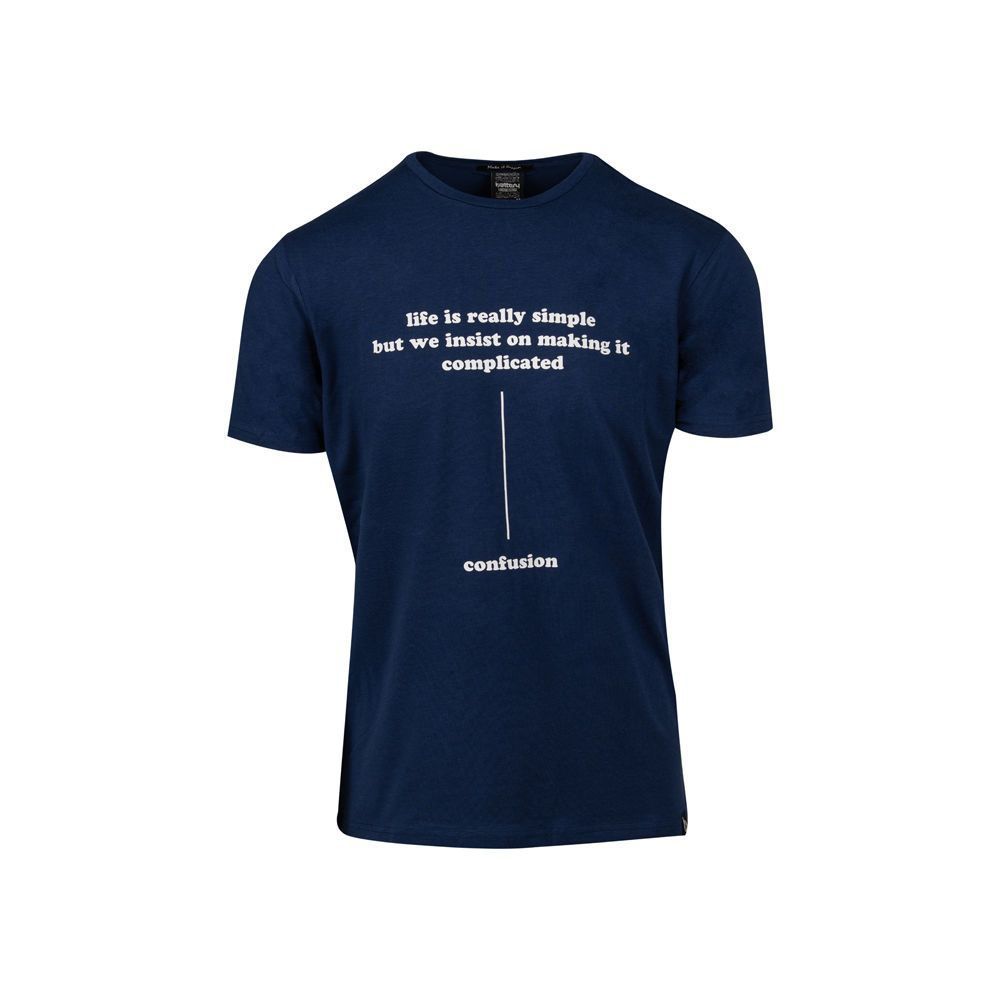 Ανδρικά/Ρούχα/Μπλούζες/Κοντομάνικες BATTERY - Ανδρικό t-shirt BATTERY μπλε