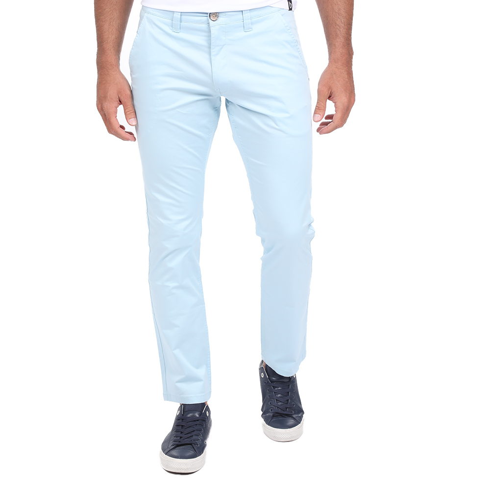 Ανδρικά/Ρούχα/Παντελόνια/Chinos BATTERY - Ανδρικό chino παντελόνι BATTERY γαλάζιο