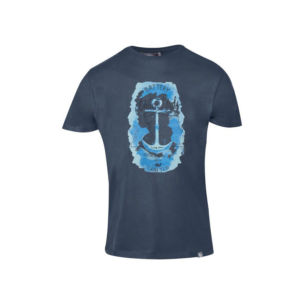 BATTERY Ανδρικό t-shirt BATTERY μπλε