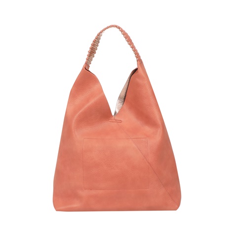 FOLLI FOLLIE-Γυναικεία τσάντα ώμου FOLLI FOLLIE City πορτοκαλί