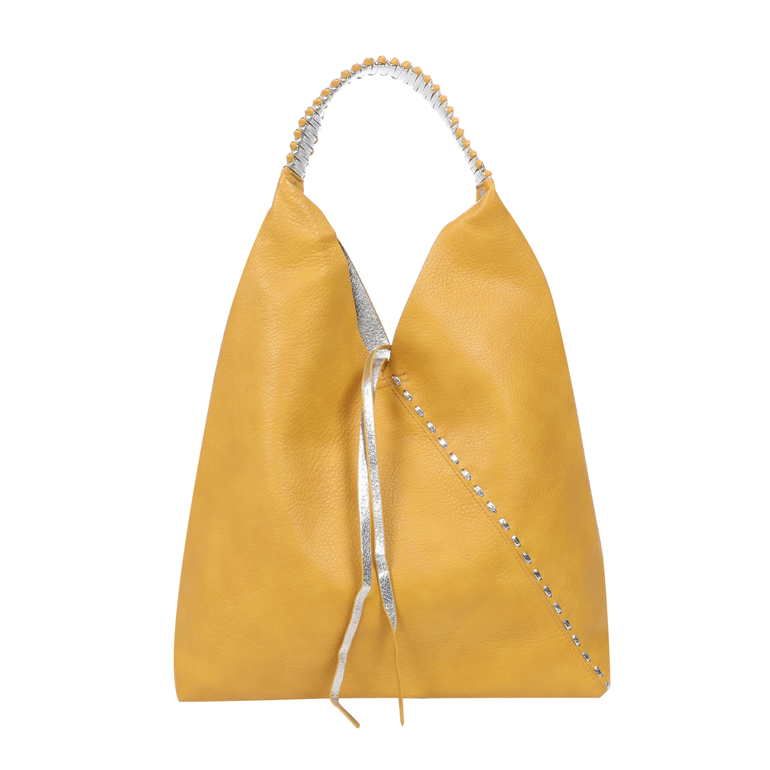 Γυναικεία/Αξεσουάρ/Τσάντες-Σακίδια/Ωμου FOLLI FOLLIE - Γυναικεία τσάντα ώμου FOLLI FOLLIE City κίτρινη