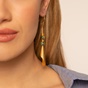 APOXYLO-Γυναικεία σκουλαρίκια από φελλό APOXYLO πράσινα
