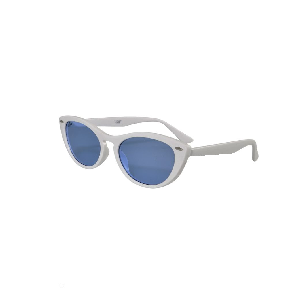 VQF Γυναικεία γυαλιά ηλίου VQF λευκά μπλε