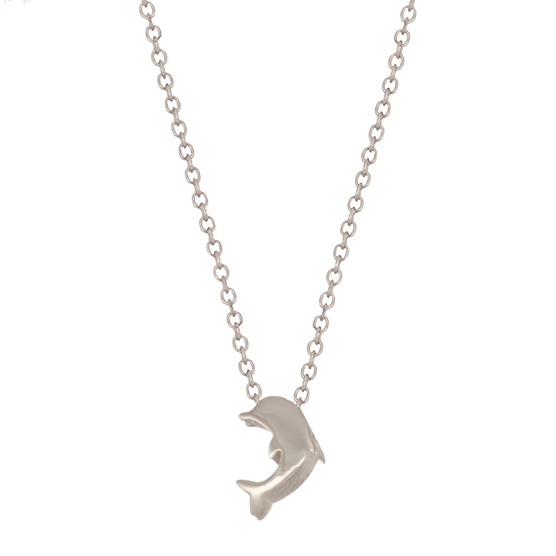Γυναικεία/Αξεσουάρ/Κοσμήματα/Κολιέ JEWELTUDE - Γυναικείο κολιέ δελφίνι JEWELTUDE από επιπλατινωμένο ασήμι