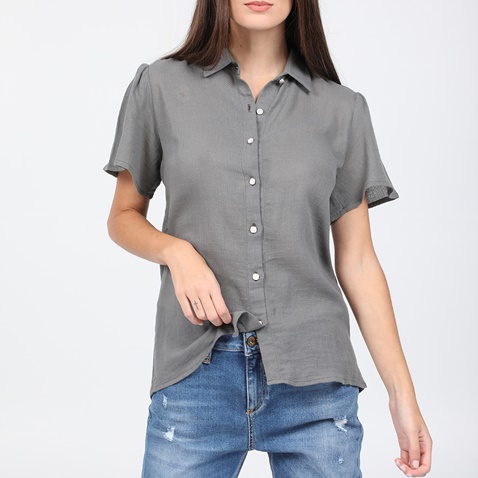 STAFF JEANS-Γυναικείο πουκάμισο BSG BROOKLYN γκρι