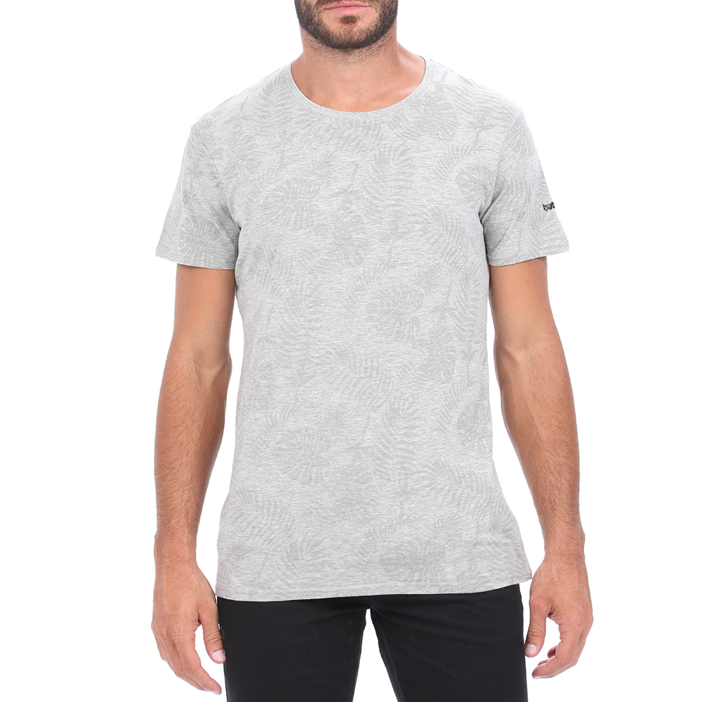 Ανδρικά/Ρούχα/Μπλούζες/Κοντομάνικες BATTERY - Ανδρικό t-shirt BATTERY γκρι
