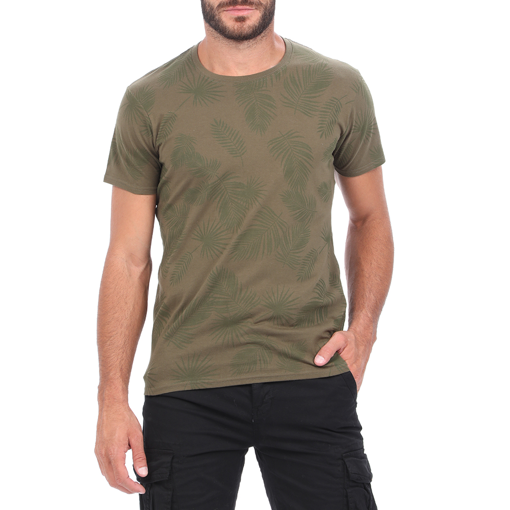 Ανδρικά/Ρούχα/Μπλούζες/Κοντομάνικες GREENWOOD - Ανδρικό t-shirt GREENWOOD χακί