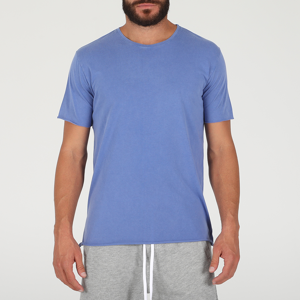 Ανδρικά/Ρούχα/Μπλούζες/Κοντομάνικες DIRTY LAUNDRY - Ανδρική μπλούζα DIRTY LAUNDRY ESSENTIAL RAW CUT MODAL μπλε
