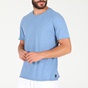 DIRTY LAUNDRY-Ανδρική μπλούζα DIRTY LAUNDRY FRONT STITCHES SLUB γαλάζια