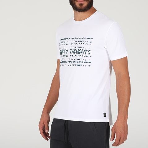 DIRTY LAUNDRY-Ανδρική μπλούζα DIRTY LAUNDRY DIRTY THOUGHTS TEE λευκή