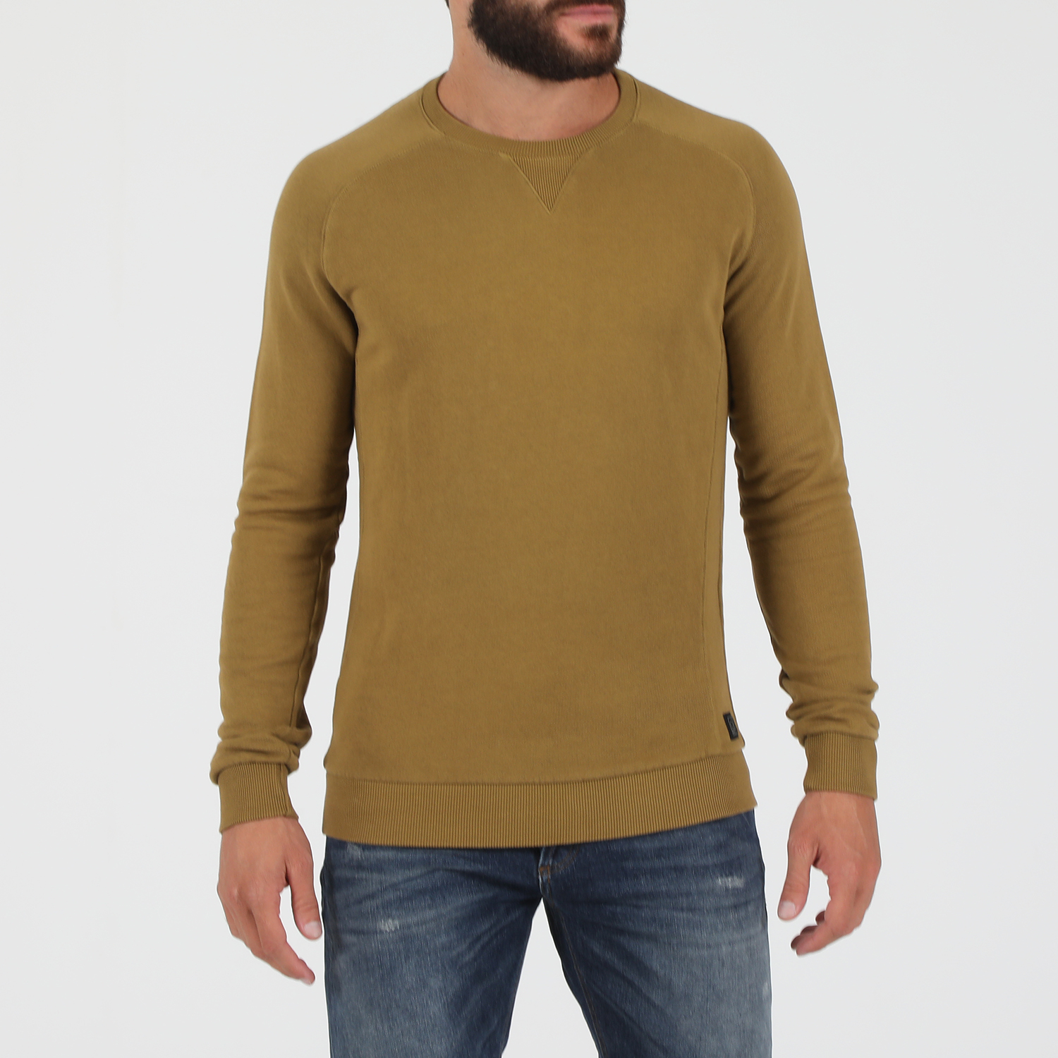Ανδρικά/Ρούχα/Φούτερ/Μπλούζες DIRTY LAUNDRY - Ανδρική φούτερ μπλούζα DIRTY LAUNDRY COLLEGE CREWNECK κίτρινη