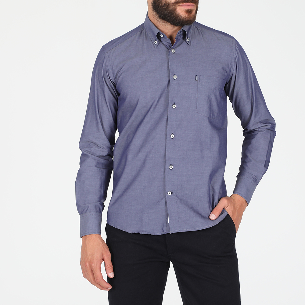 Ανδρικά/Ρούχα/Πουκάμισα/Μακρυμάνικα DORS - Ανδρικό πουκάμισο DORS μπλε