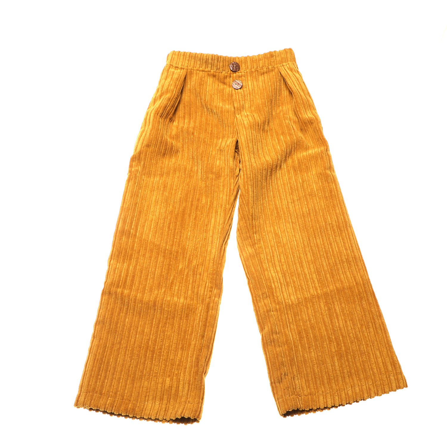 Παιδικά/Girls/Ρούχα/Παντελόνια SAM 0-13 - Παιδική κοτλέ παντελόνα SAM 0-13 κίτρινη