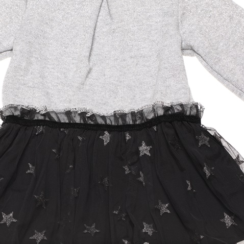 SAM 0-13-Παιδικό πλεκτό φόρεμα SAM 0-13 γκρι μαύρο
