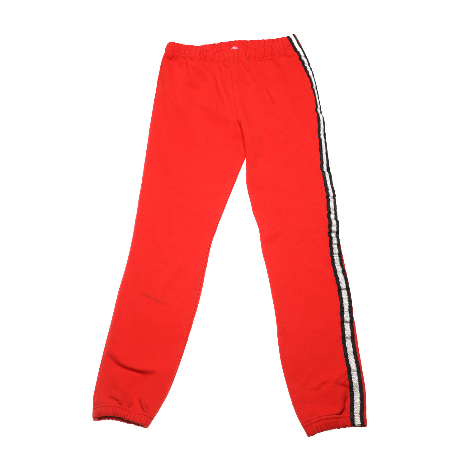 Παιδικά/Girls/Ρούχα/Παντελόνια SAM 0-13 - Παιδικό παντελόνι φόρμας SAM 0-13 κόκκινο ασημί