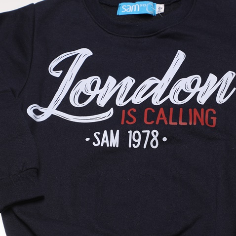 SAM 0-13-Παιδικό σετ φόρμας SAM 0-13 LONDON IS CALLING μπλε
