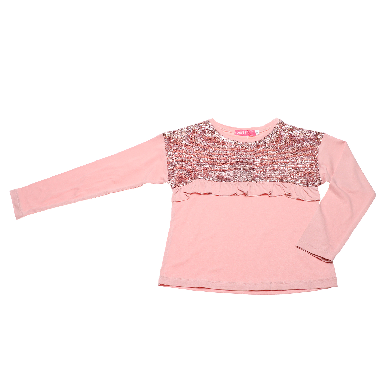 Παιδικά/Girls/Ρούχα/Μπλούζες Μακρυμάνικες SAM 0-13 - Παιδική μπλούζα SAM 0-13 ροζ