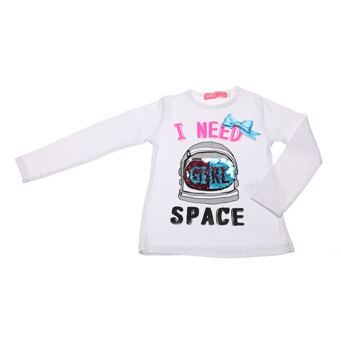 SAM 0-13-Παιδική μπλούζα SAM 0-13 I NEED SPACE λευκή