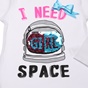 SAM 0-13-Παιδική μπλούζα SAM 0-13 I NEED SPACE λευκή
