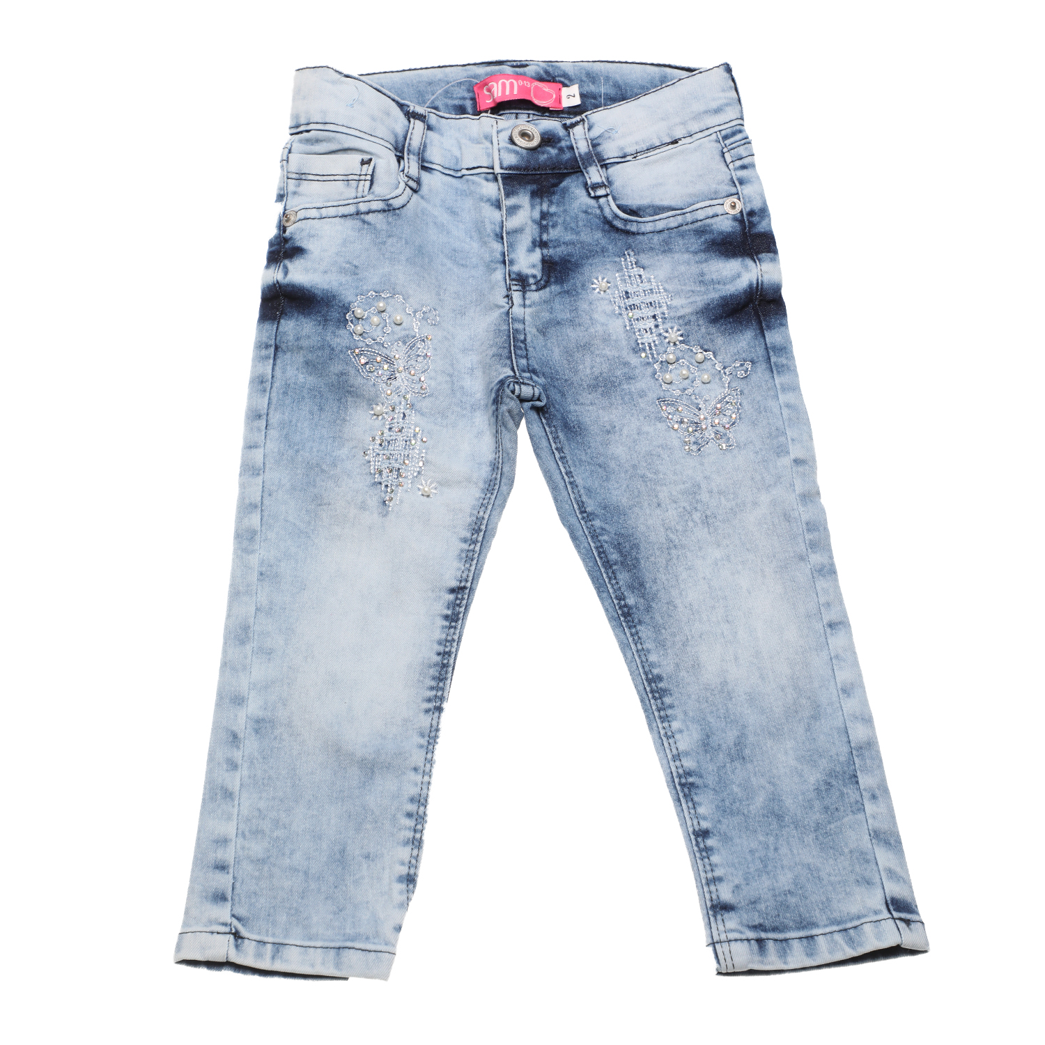 SAM 0-13 Παιδικό jean παντελόνι SAM 0-13 μπλε