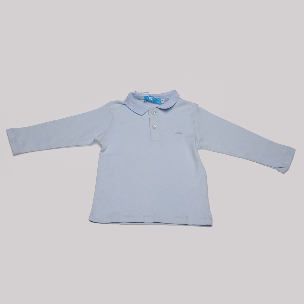 SAM 0-13 Παιδική polo μπλούζα SAM 0-13 σιέλ