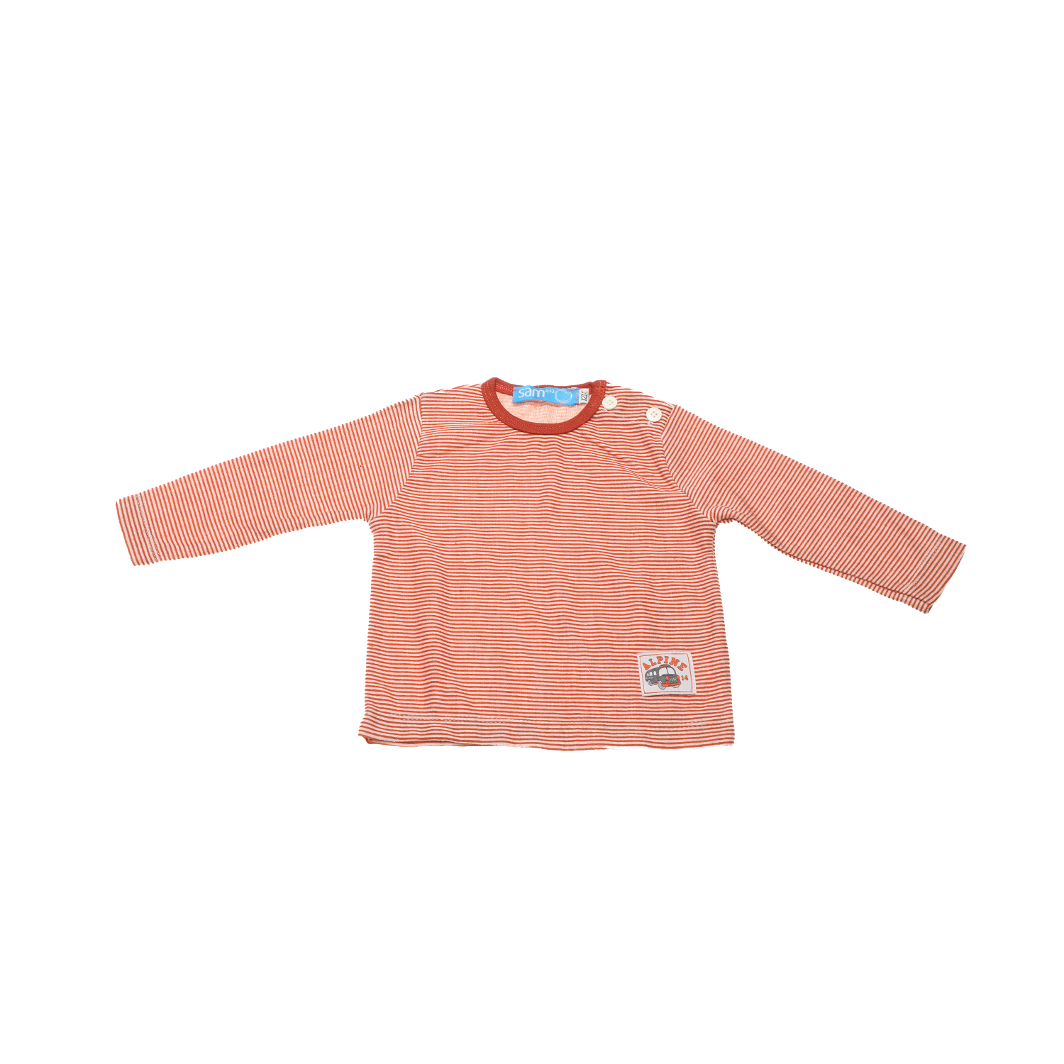 Παιδικά/Baby/Ρούχα/Μπλούζες SAM 0-13 - Βρεφική μπλούζα SAM 0-13 εκρού καφέ