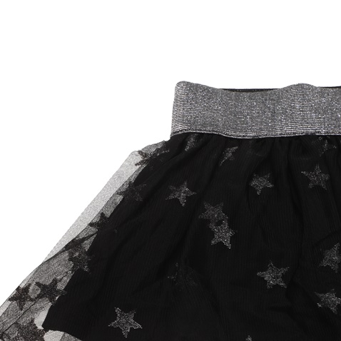 SAM 0-13-Παιδική τούλινη φούστα SAM 0-13 μαύρη ασημί