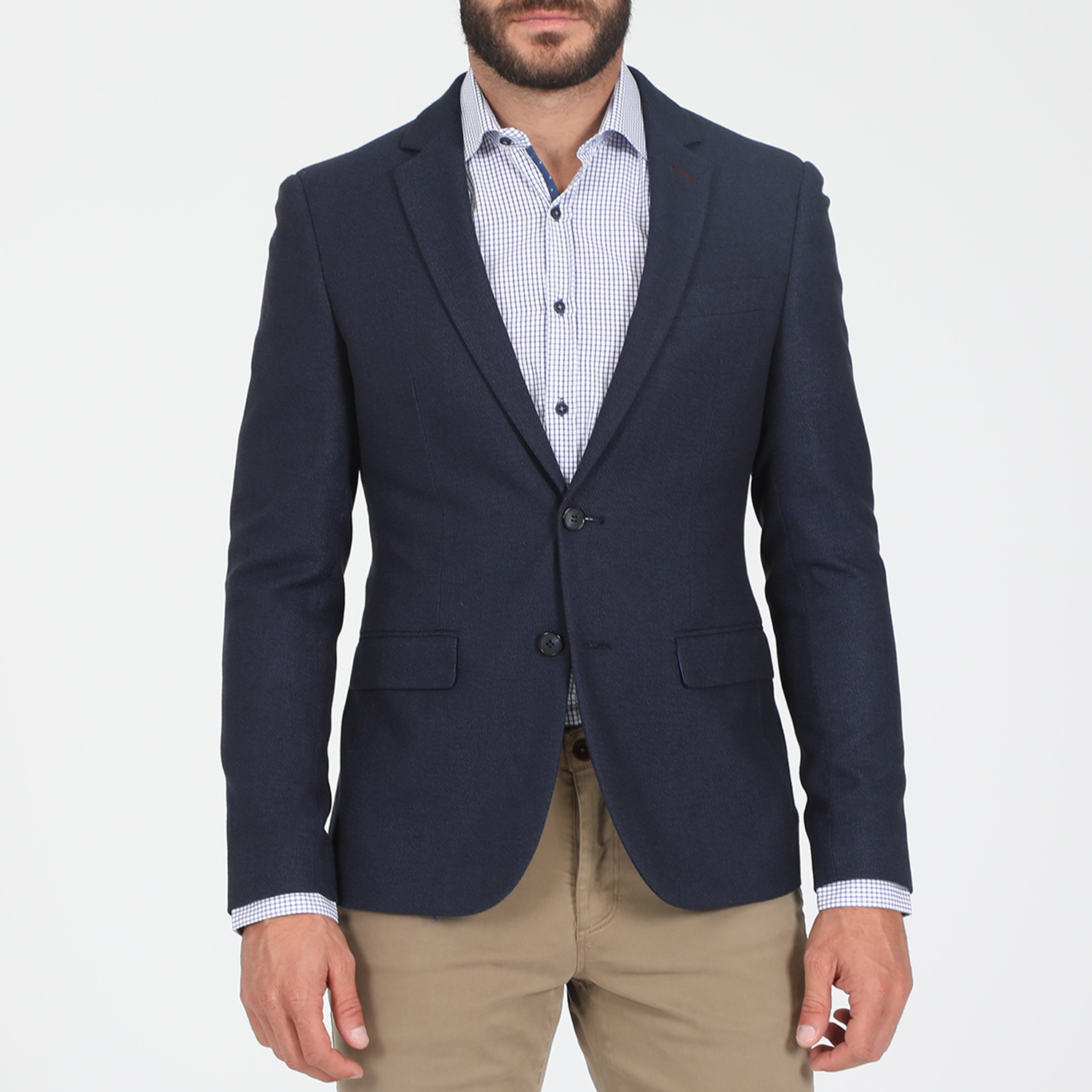 Ανδρικά/Ρούχα/Πανωφόρια/Σακάκια MARTIN & CO - Ανδρικό σακάκι MARTIN & CO SLIM BLAZER μπλε
