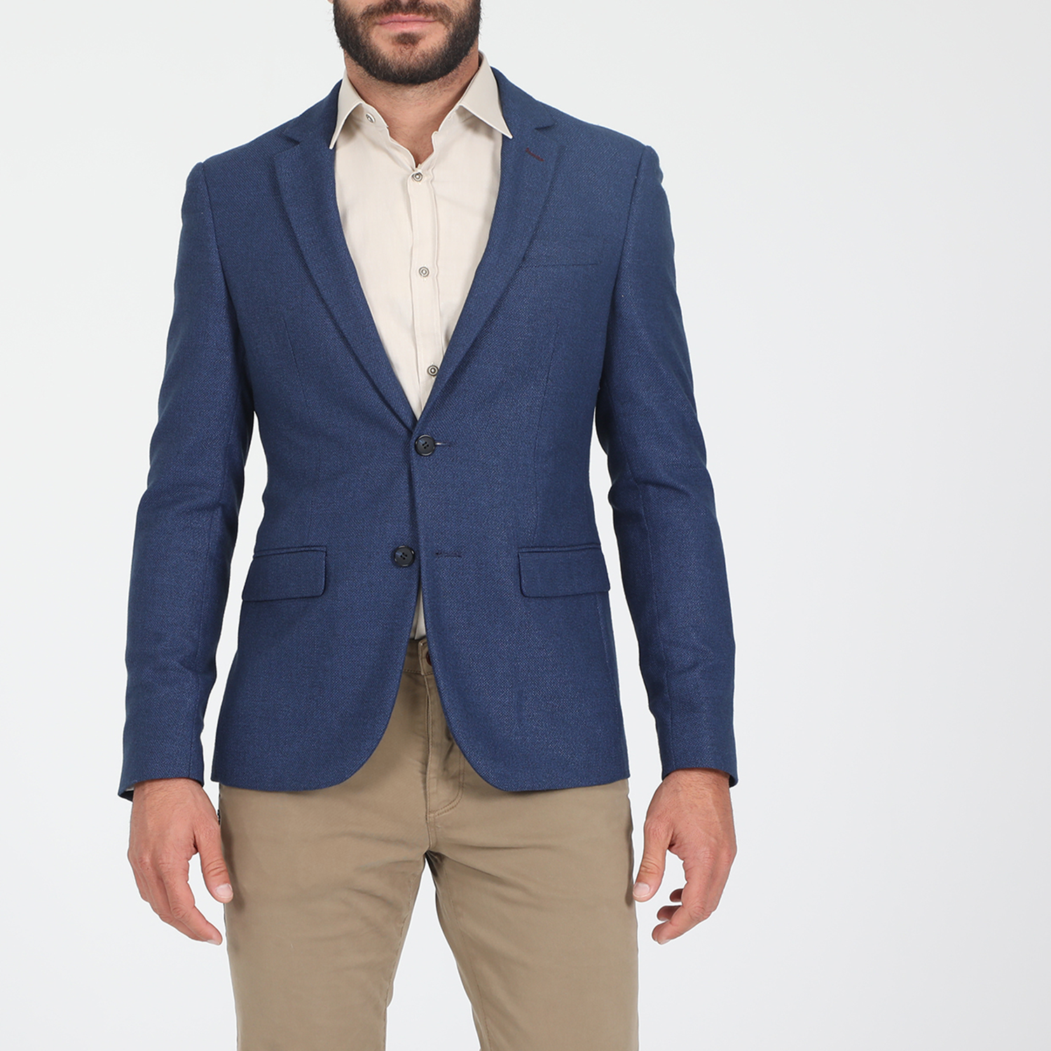 Ανδρικά/Ρούχα/Πανωφόρια/Σακάκια MARTIN & CO - Ανδρικό σακάκι MARTIN & CO SLIM BLAZER μπλε