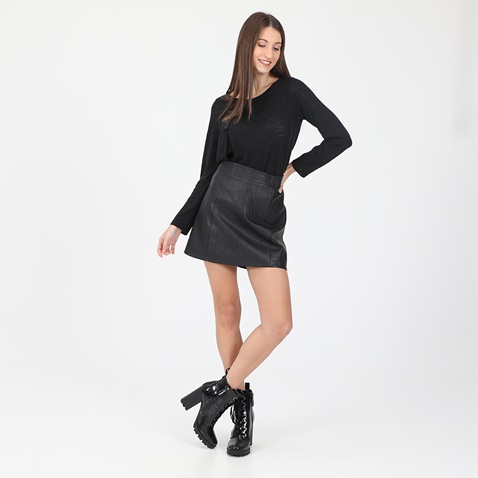 ATTRATTIVO-Γυναικεία mini φούστα ATTRATTIVO μαύρη
