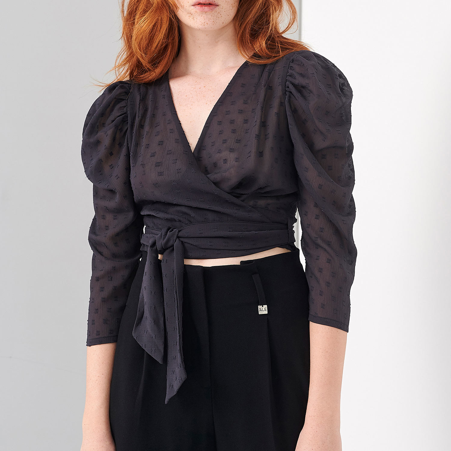Γυναικεία/Ρούχα/Μπλούζες/Τοπ 'ALE - Γυναικείο cropped top 'ALE μαύρο