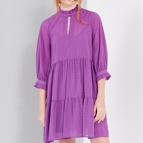 'ALE-Γυναικείο mini φόρεμα 'ALE μοβ
