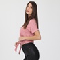 'ALE-Γυναικεία cropped μπλούζα 'ALE ροζ