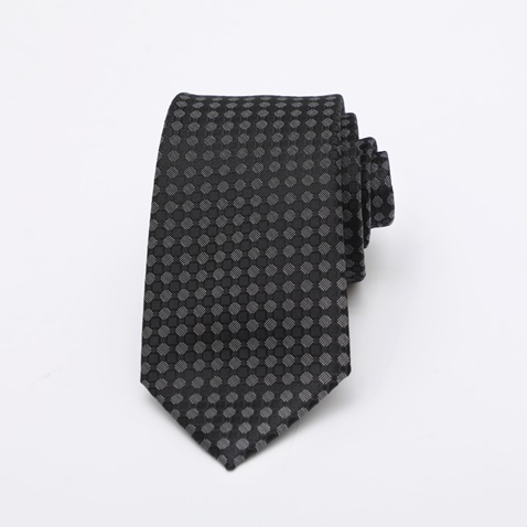 MARTIN & CO-Γραβάτα MARTIN & CO Black chain TIE-MF431 μαύρη