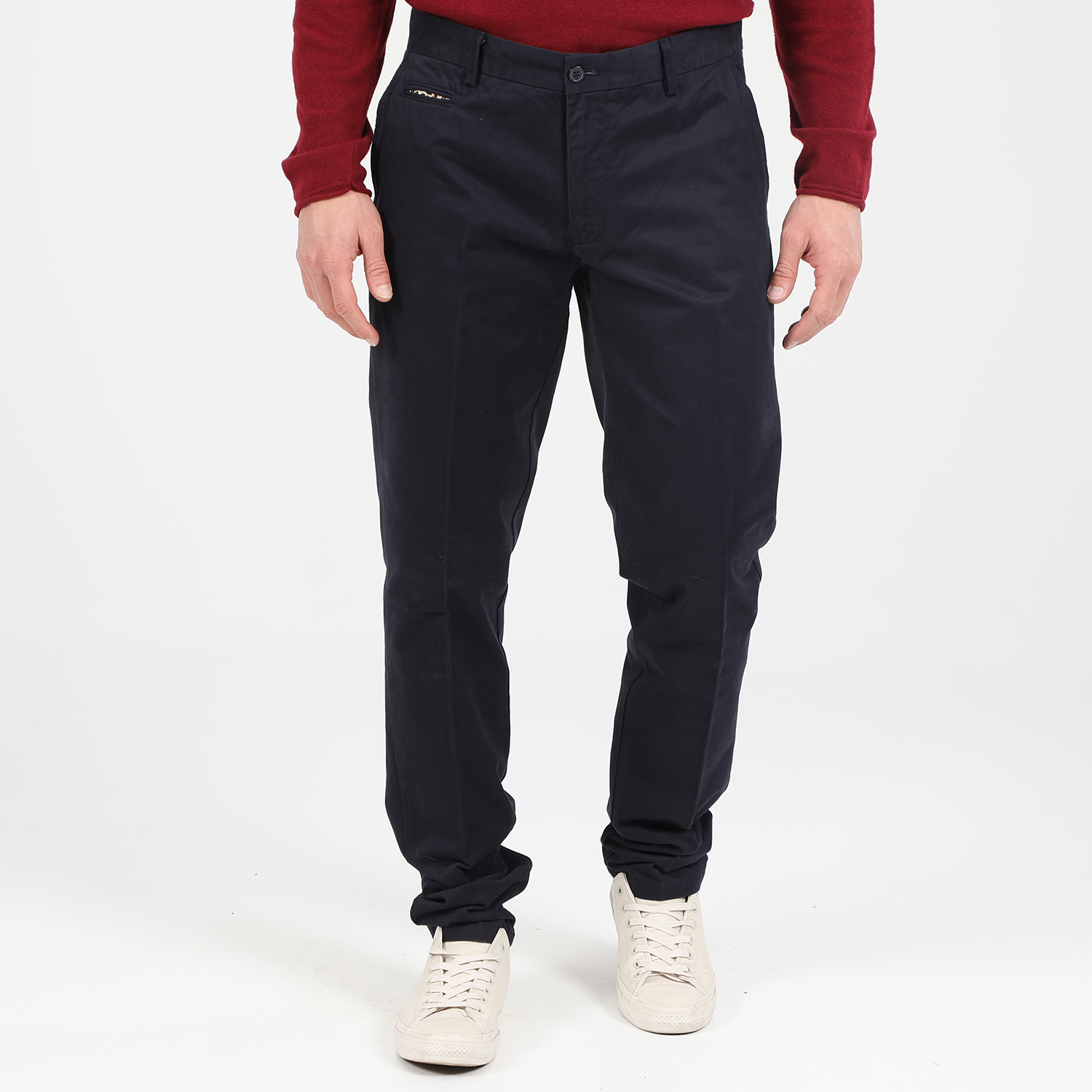 Ανδρικά/Ρούχα/Παντελόνια/Chinos MARTIN & CO - Ανδρικό chino παντελόνι MARTIN & CO REG. CHINOS μπλε