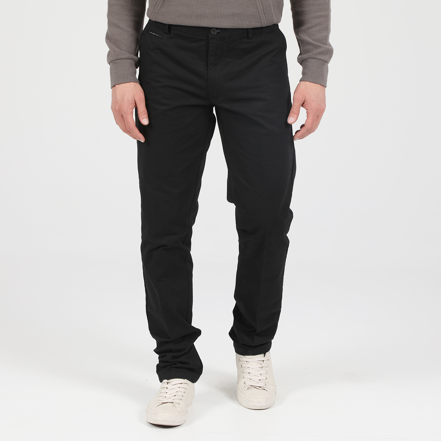 Ανδρικά/Ρούχα/Παντελόνια/Chinos MARTIN & CO - Ανδρικό chino παντελόνι MARTIN & CO SLIM CHINOS μαύρο