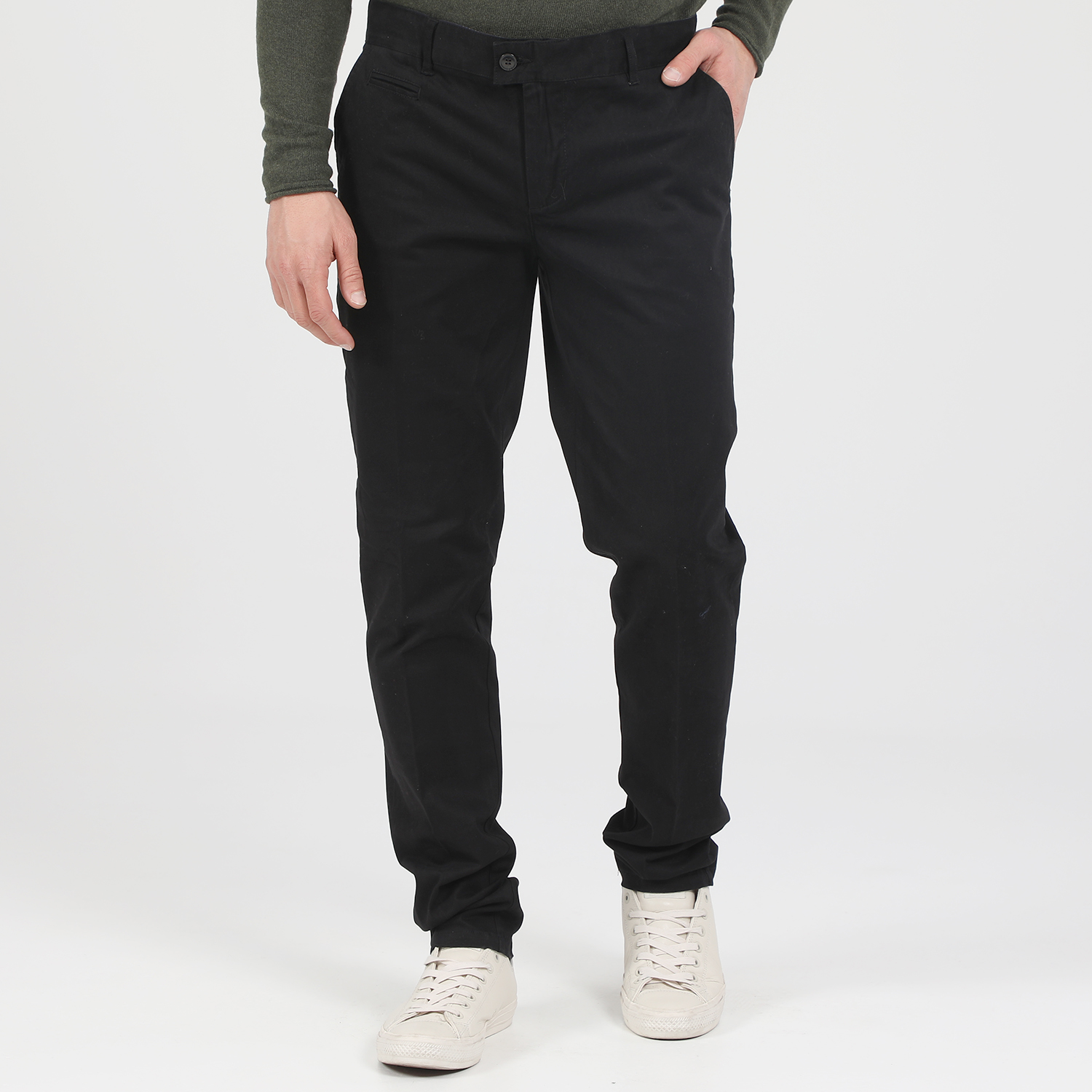 Ανδρικά/Ρούχα/Παντελόνια/Chinos MARTIN & CO - Ανδρικό παντελόνι MARTIN & CO SLIM CHINOS μαύρο