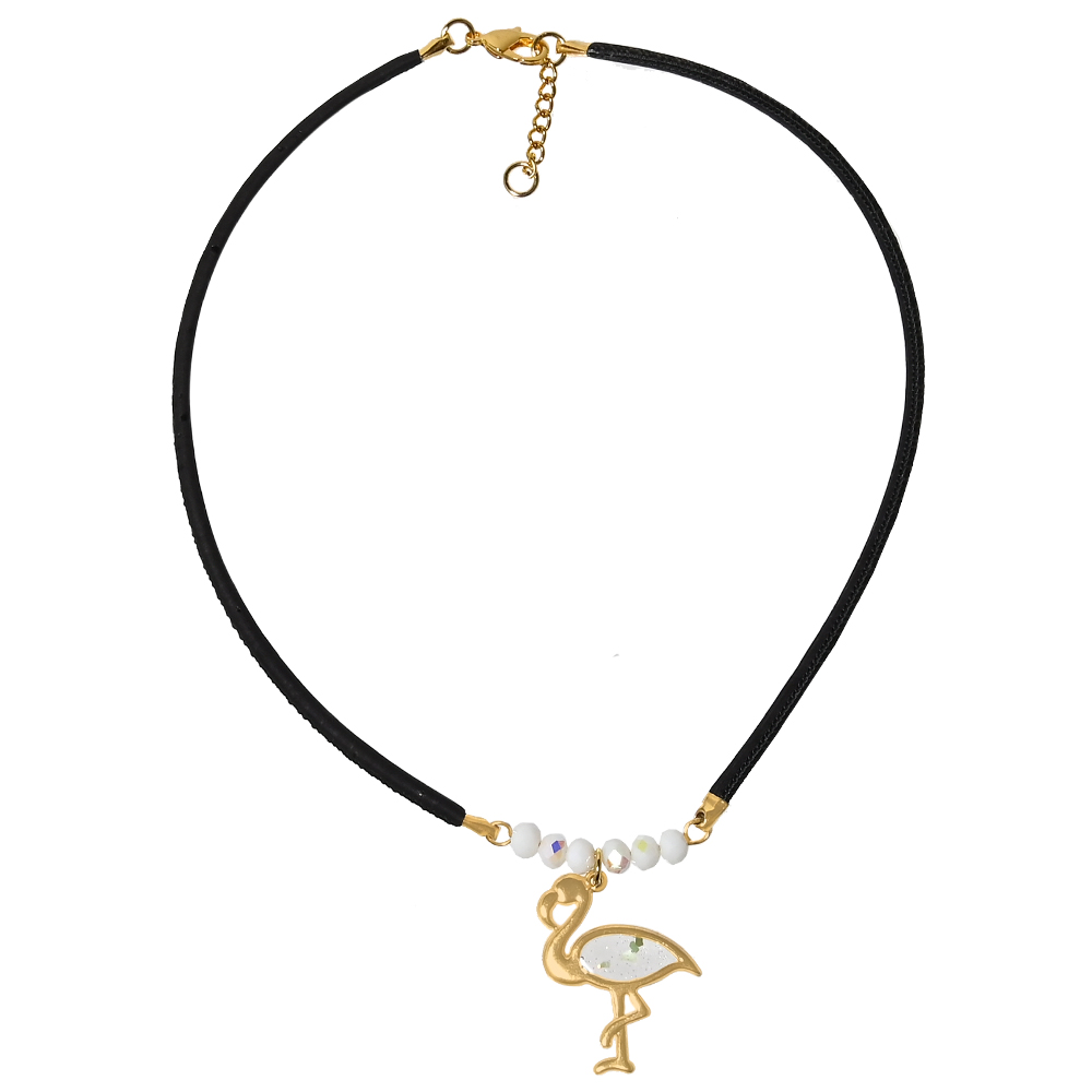 Γυναικεία/Αξεσουάρ/Κοσμήματα/Κολιέ APOXYLO - Γυναικείο κολιέ από φελλό APOXYLO 437 SWAN GOLD
