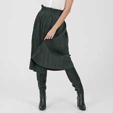 ATTRATTIVO-Γυναικεία midi φούστα ATTRATTIVO πράσινη