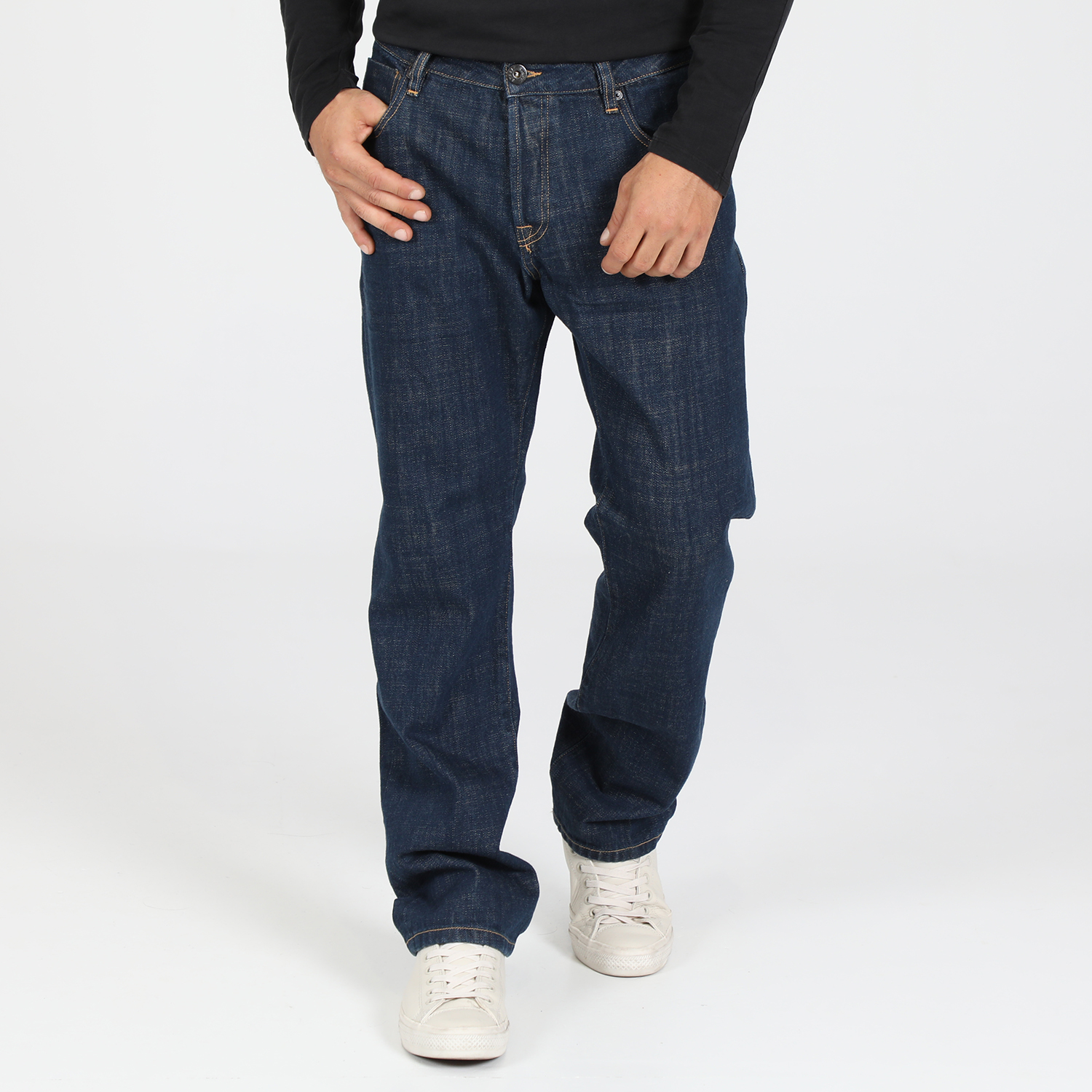 Ανδρικά/Ρούχα/Τζίν/Straight STAFF JEANS - Ανδρικό jean παντελόνι STAFF JEANS AMBER σκούρο μπλε