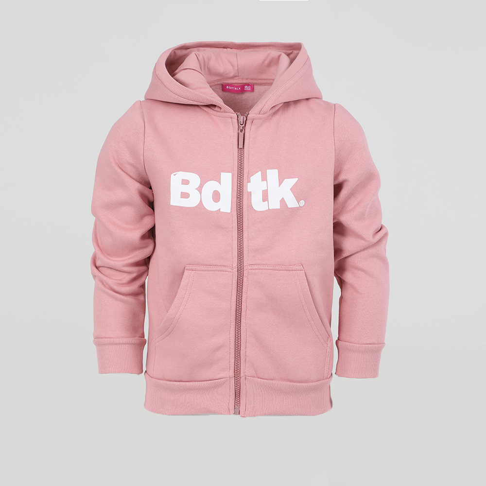 Παιδικά/Girls/Ρούχα/Φούτερ BODYTALK - Παιδική φούτερ ζακέτα BODYTALK STOCK BDTKGCL ροζ