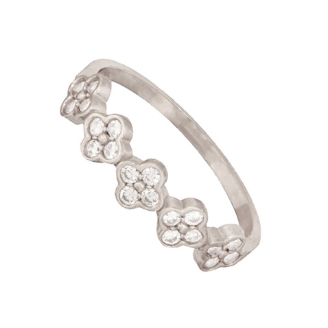 JEWELTUDE-Γυναικείο δαχτυλίδι JEWELTUDE από επιπλατινωμένο ασήμι
