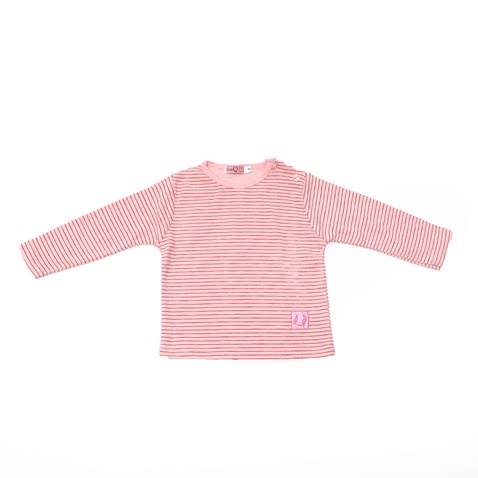 SAM 0-13-Παιδική μπλούζα SAM 0-13 ριγέ λευκό ροζ