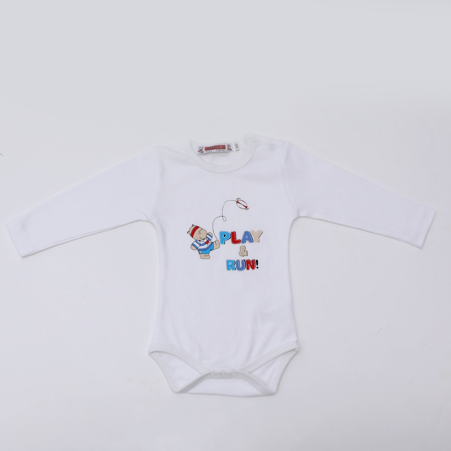 Παιδικά/Baby/Ρούχα/Φορμάκια-Κορμάκια SAM 0-13 - Βρεφικό φορμάκι SAM 0-13 λευκό