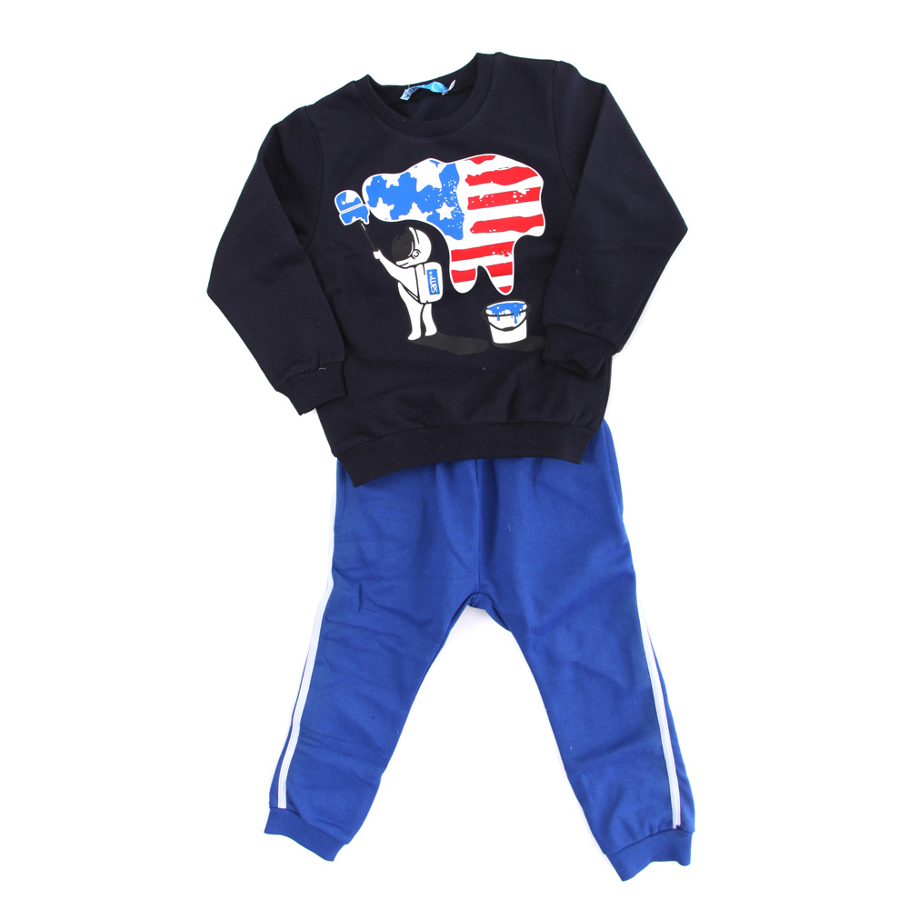 Παιδικά/Boys/Ρούχα/Σετ SAM 0-13 - Παιδικό σετ φόρμας SAM 0-13 ΑΣΤΡΟΝΑΥΤΗΣ μπλε
