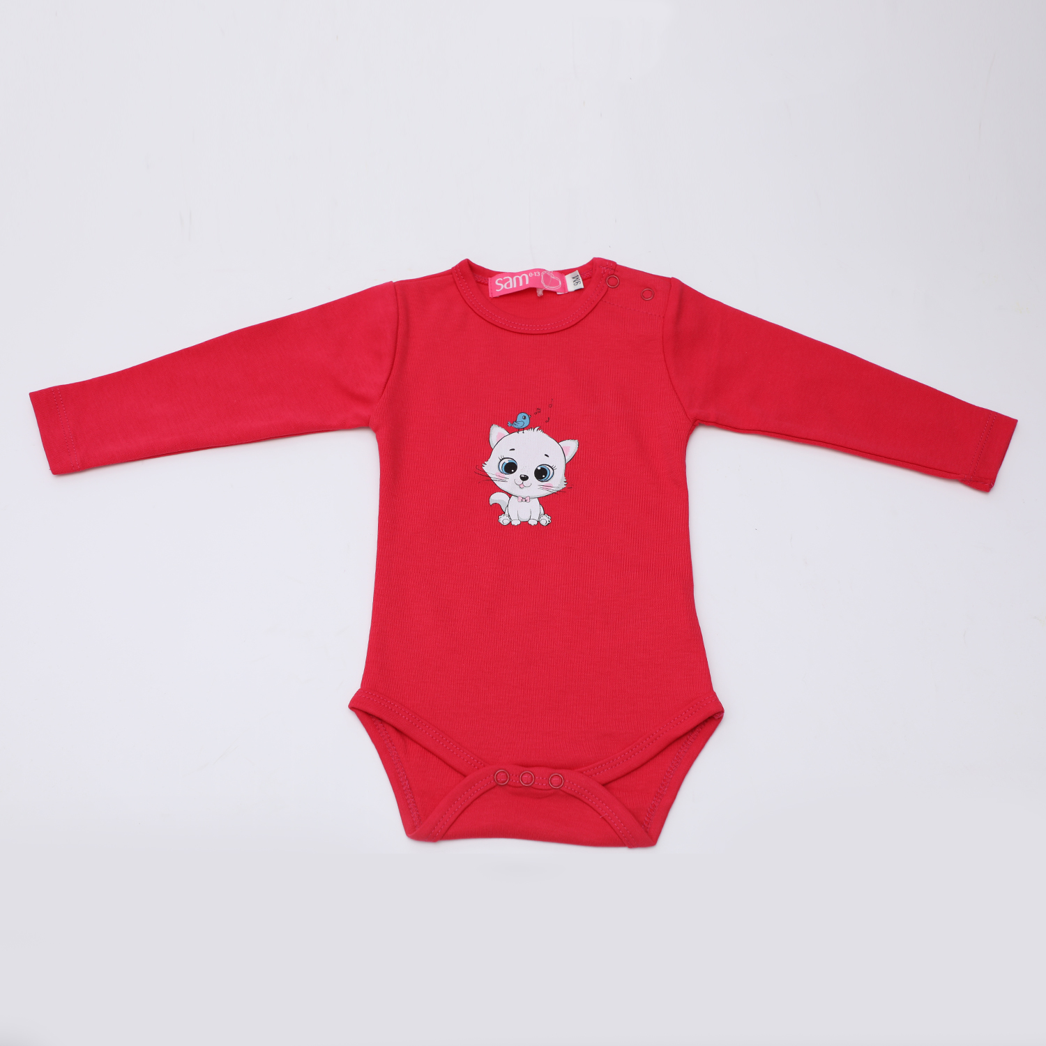 Παιδικά/Baby/Ρούχα/Φορμάκια-Κορμάκια SAM 0-13 - Βρεφικό φορμάκι SAM 0-13 ΜΝΧ φούξια