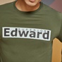 EDWARD JEANS-Ανδρική μπλούζα EDWARD JEANS KAGE λαδί