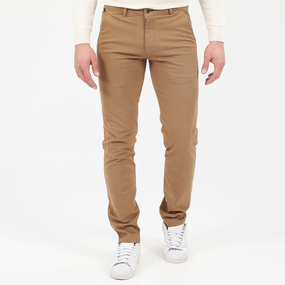Ανδρικά/Ρούχα/Παντελόνια/Chinos DORS - Ανδρικό chino παντελόνι DORS καφέ