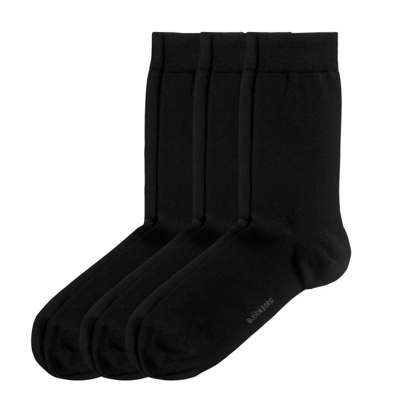 Ανδρικά/Αξεσουάρ/Κάλτσες BJORN BORG - Ανδρικές κάλτσες σετ των 3 BJORN BORG SOCKS CORE ANKLE μαύρες